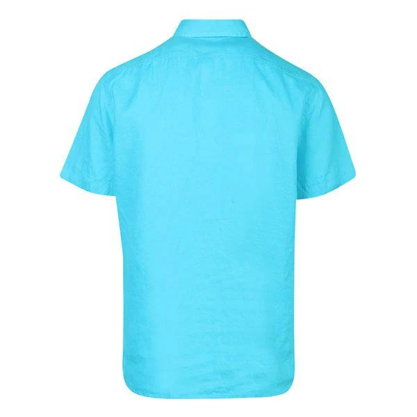 Mens BOSS Open Blue Rash 1 S/s Shirt - Image 3
