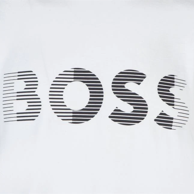 Mens BOSS Open Blue Tee 1 S/s T Shirt - Image 2