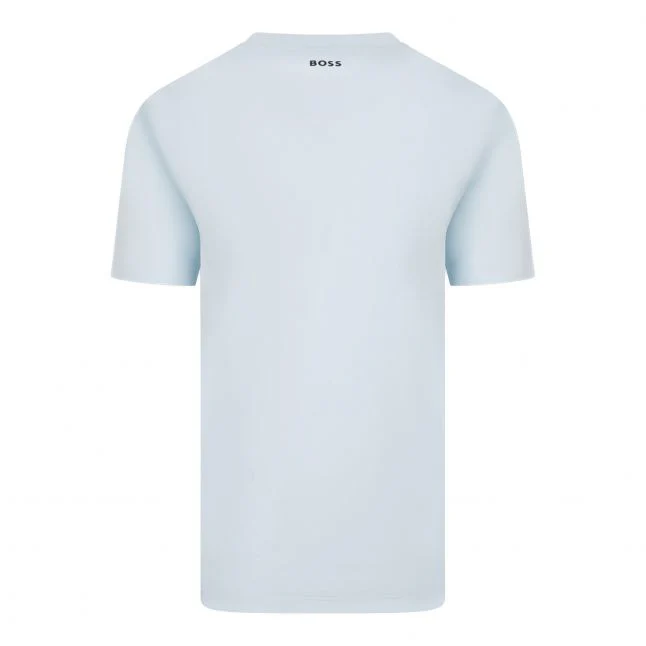 Mens BOSS Open Blue Tee 1 S/s T Shirt - Image 3
