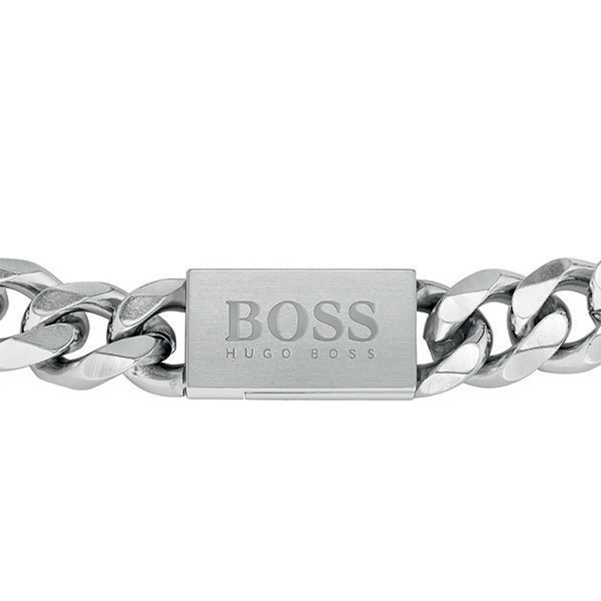 Mens BOSS Silver Chain Link Bracelet - Image 3