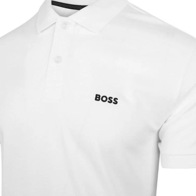 Mens White Piro S/s Polo Shirt - Image 2