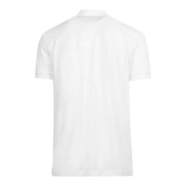 Mens White Piro S/s Polo Shirt - Image 3