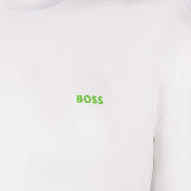 Mens BOSS White Tee S/s T Shirt - Image 2