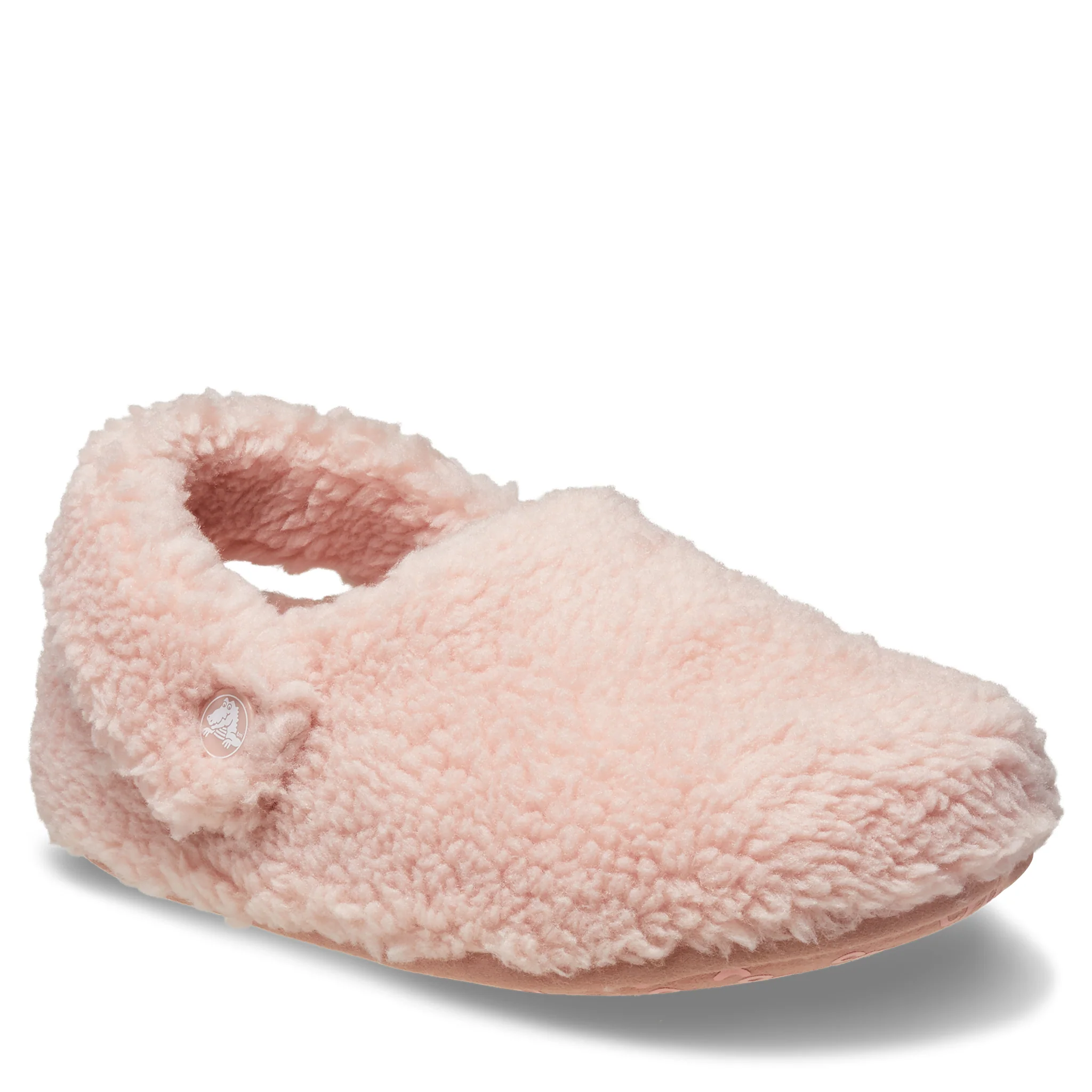 Toddler Crocs Pink Clay Classic Cozzzy Slipper - Image 2