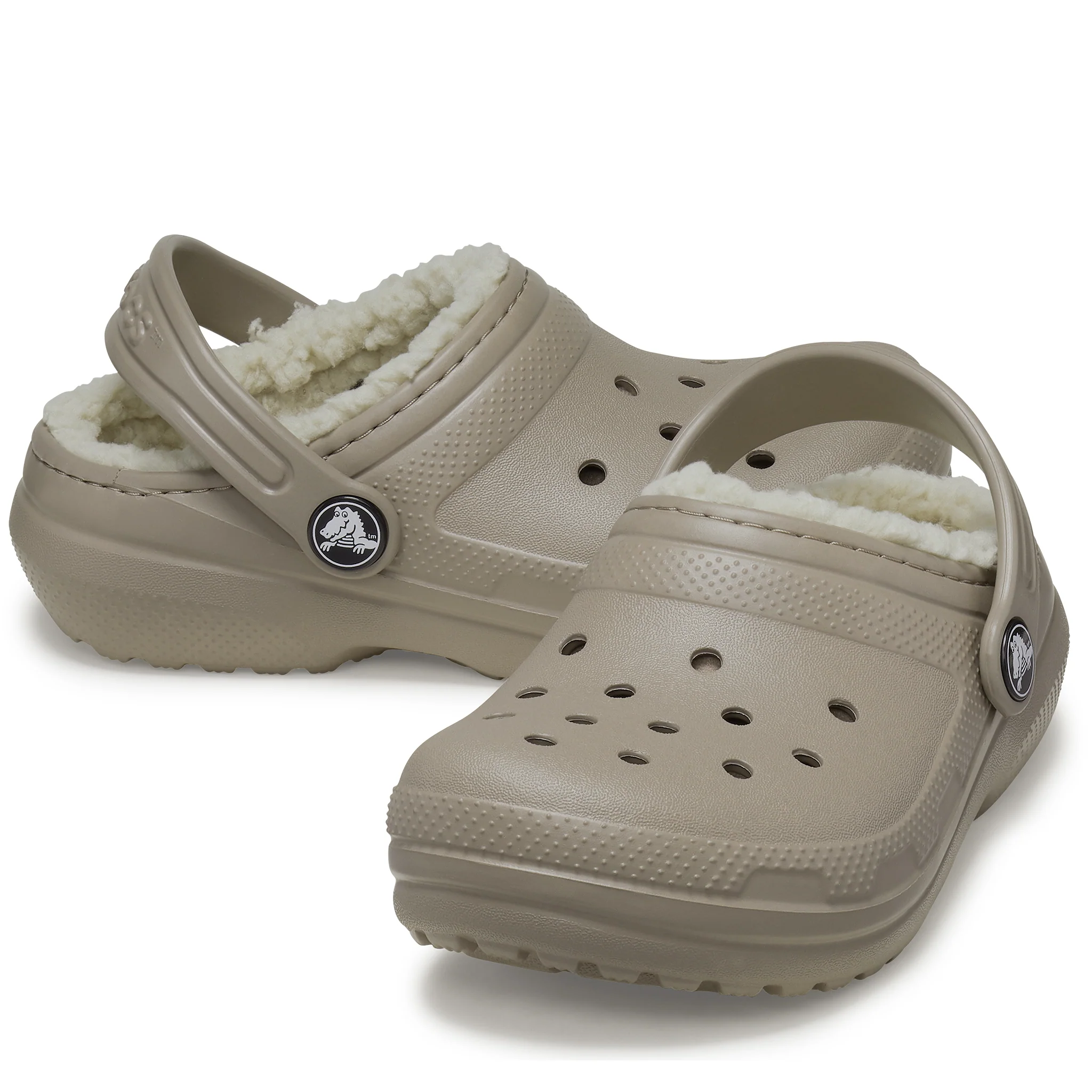 Kids Crocs Mushroom/Bone Classic Lined Clog - Image 2