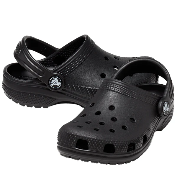 Kids Crocs Black Classic Clog - Image 2