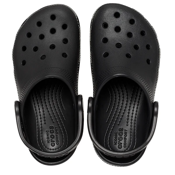 Kids Crocs Black Classic Clog - Image 3