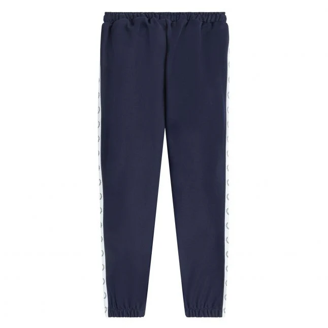 Boys Fred Perry Carbon Blue Taped Track Pants - Image 2