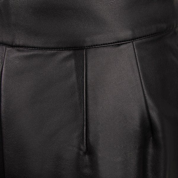 Womens French Connection Blackout Crolenda PU Cropped Trousers - Image 4