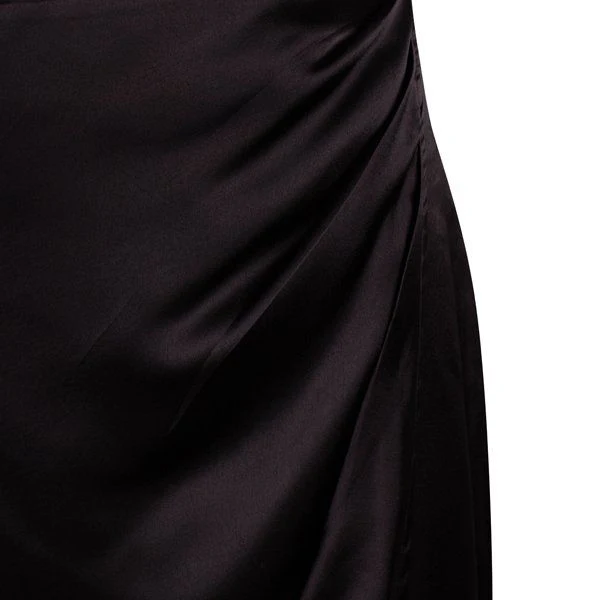 Womens French Connection Blackout Inu Satin Midi Wrap Skirt - Image 2