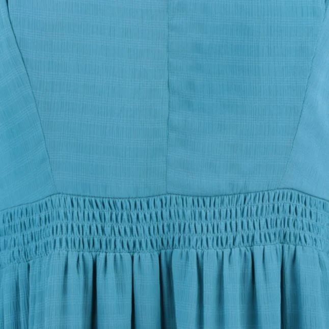 Womens French Connection Mosaic Blue Cora Tiered Midi Dress - Image 3