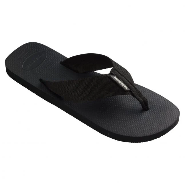 Mens Havaianas Black Urban Basic Material Flip Flops - Image 3