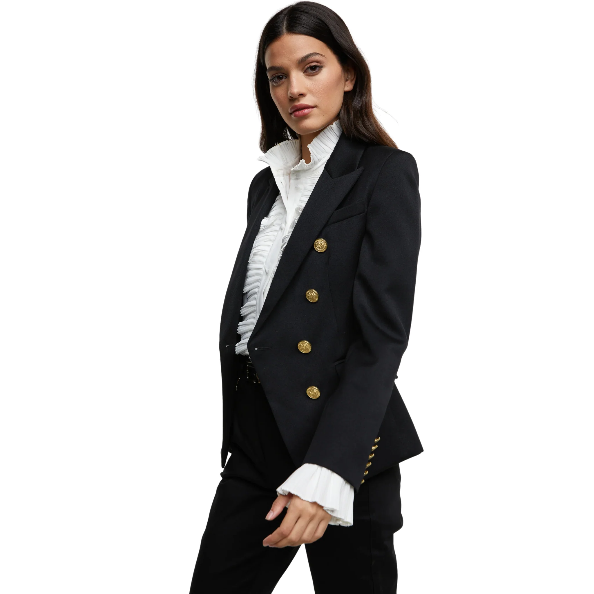 Womens Holland Cooper Black Barathea Knightsbridge Blazer - Image 4