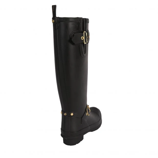 Womens Holland Cooper Black Sherpa Lined Regency Wellies - Image 5
