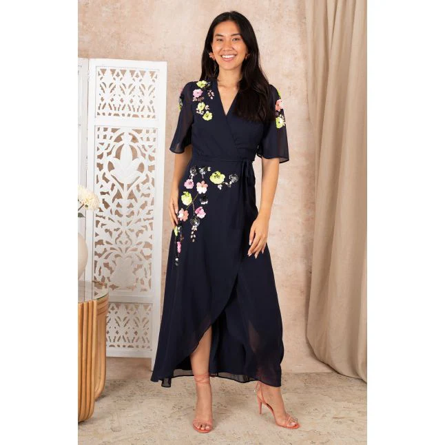 Womens Navy The Farrah Maxi Dress - Image 2