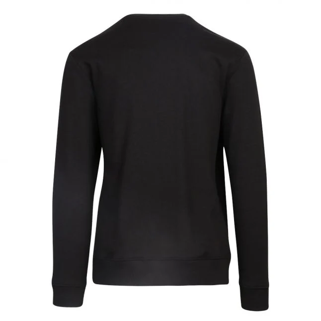 Mens HUGO Black Diragol 212 Patch Sweatshirt - Image 3