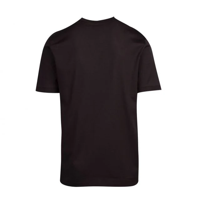 Mens HUGO Black Diragolino 212 Patch S/s T Shirt - Image 3