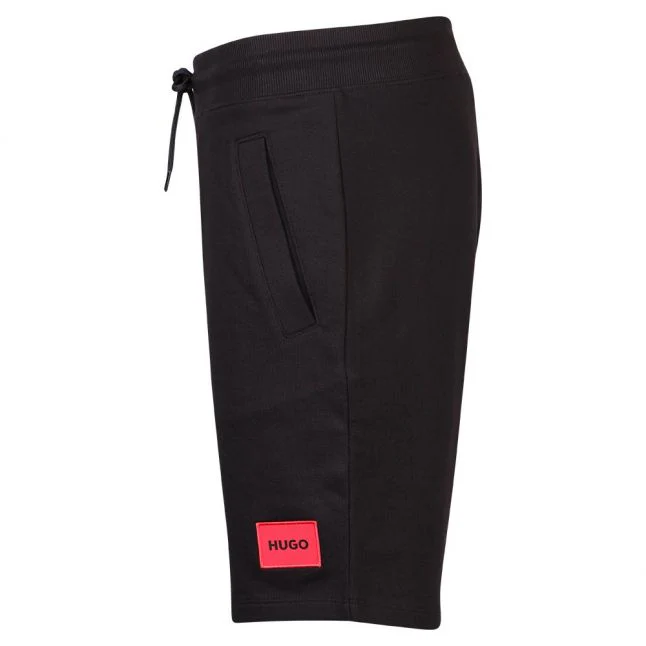 Mens HUGO Black Diz 222 Patch Sweat Shorts - Image 2