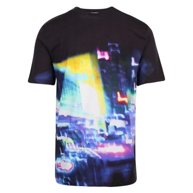 Mens Black Ducy Printed S/s T Shirt - Image 3