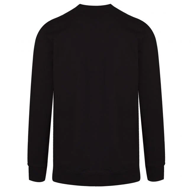 Mens HUGO Black Dulliver Sweat Shirt - Image 2