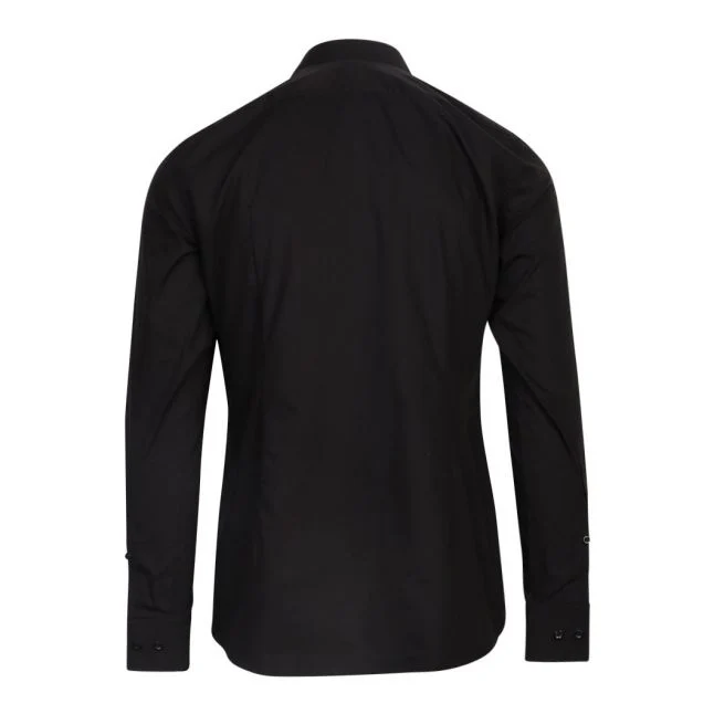 Mens HUGO Black Kenno Slim Fit L/s Shirt - Image 3