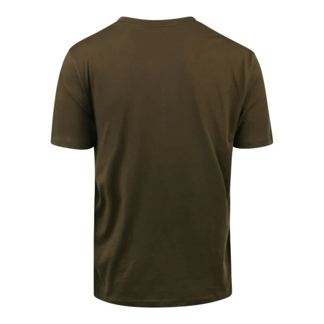 Mens HUGO Dark Green Dulivio S/s T Shirt - Image 3