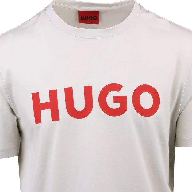 Mens HUGO Light Beige Dulivio S/s T Shirt - Image 2