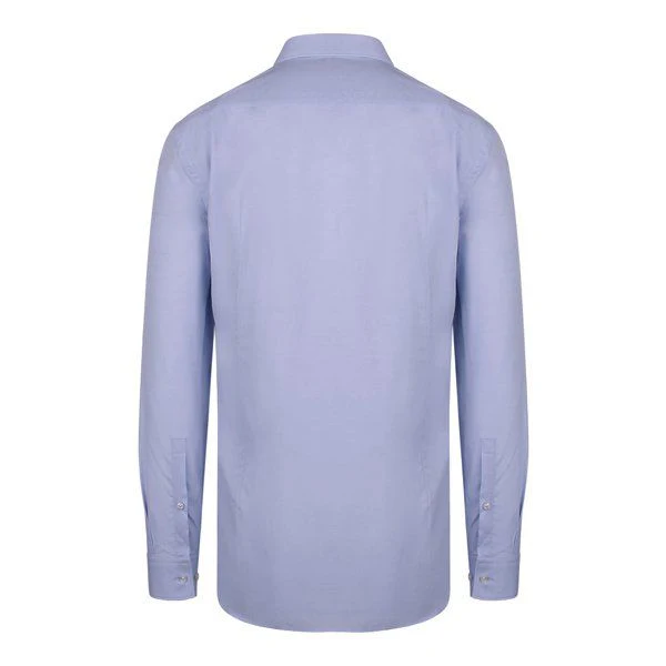 Mens HUGO Light Blue Kason Slim L/s Shirt - Image 3