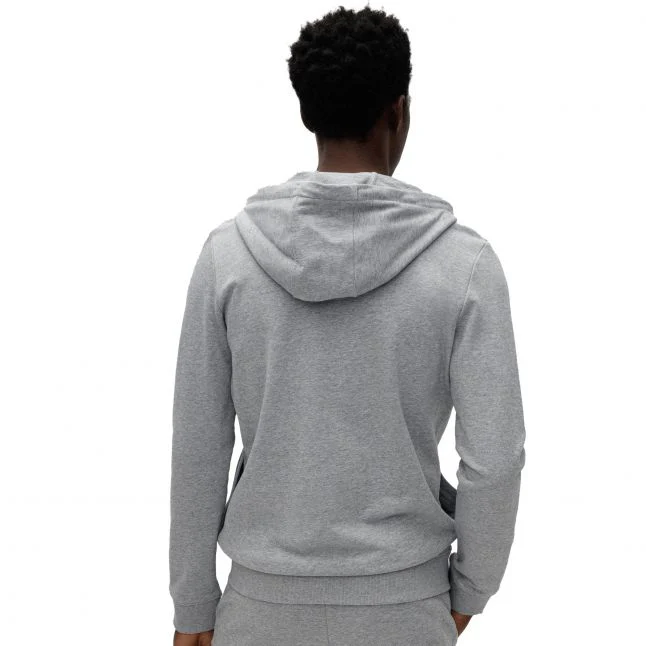 Mens Open Grey Daple212 Zip Up Hoodie - Image 3