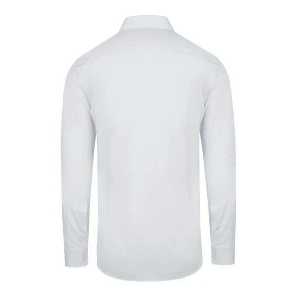 Mens HUGO White Kason Slim L/s Shirt - Image 3