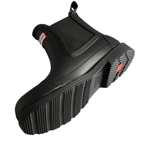 Womens Hunter Black Commando Chelsea Boots - Image 3