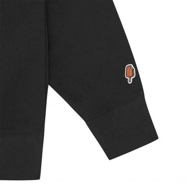 Mens ICECREAM Black Woodgrain Running Dog Sweat - Image 3