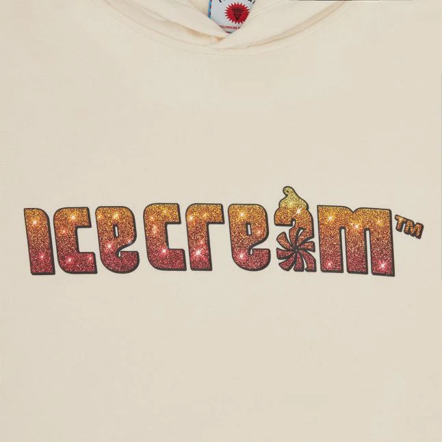 Mens ICECREAM Ecru Soft Serve Hoodie - Image 2