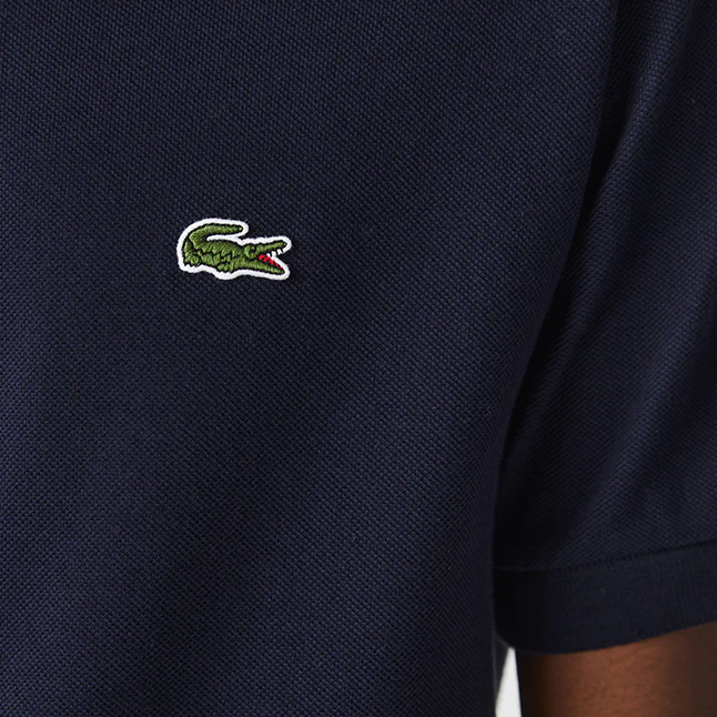 Mens Lacoste Navy Classic L.12.12 S/s Polo Shirt - Image 3
