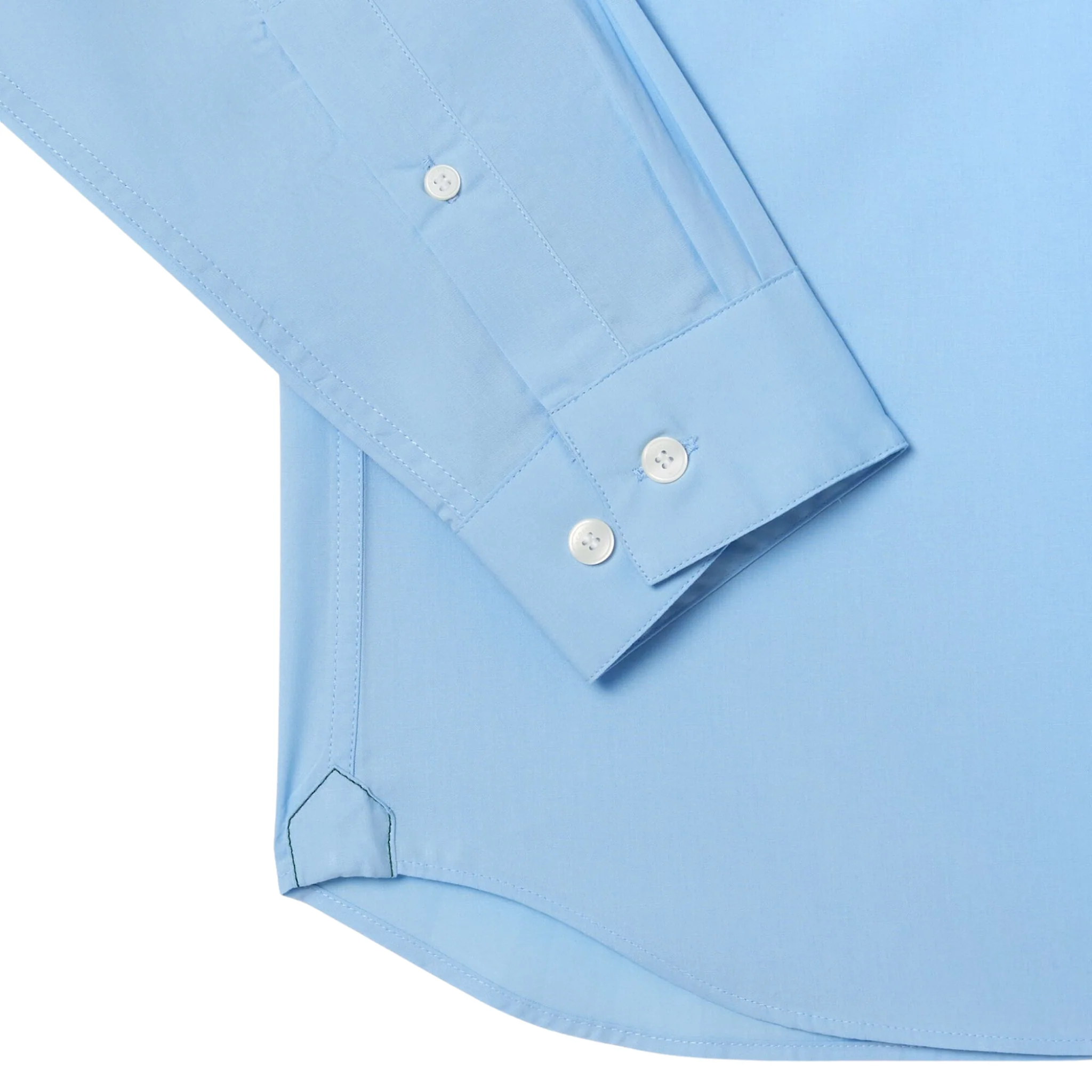 Mens Lacoste Overview Blue Cotton Poplin Slim Fit L/s Shirt - Image 3