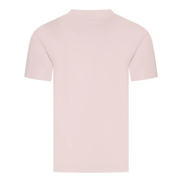 Mens MA.STRUM Aluminium/Mud Pink Block Print S/s T Shirt - Image 3