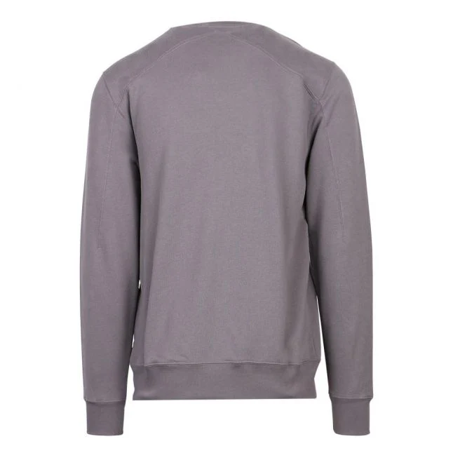 Mens Dark Slate Embossed Logo Sweat Top - Image 3