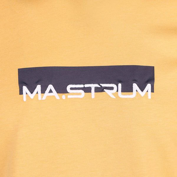 Mens MA.STRUM Desert Sand Block Print S/s T Shirt - Image 2