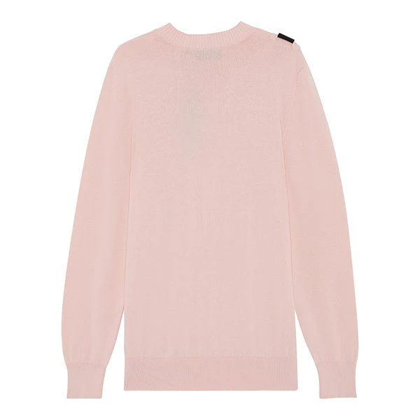 Mens MA.STRUM Mud Pink Crew Neck Knit - Image 3