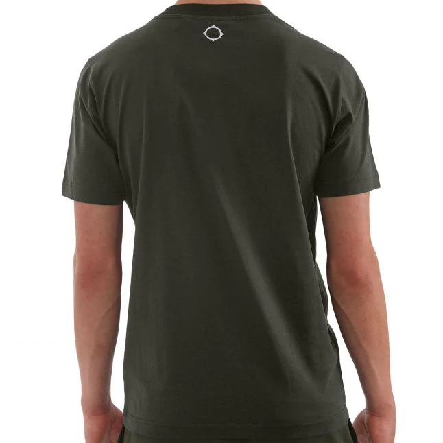 Mens MA.STRUM Oil Slick Chest Print S/s T Shirt - Image 3