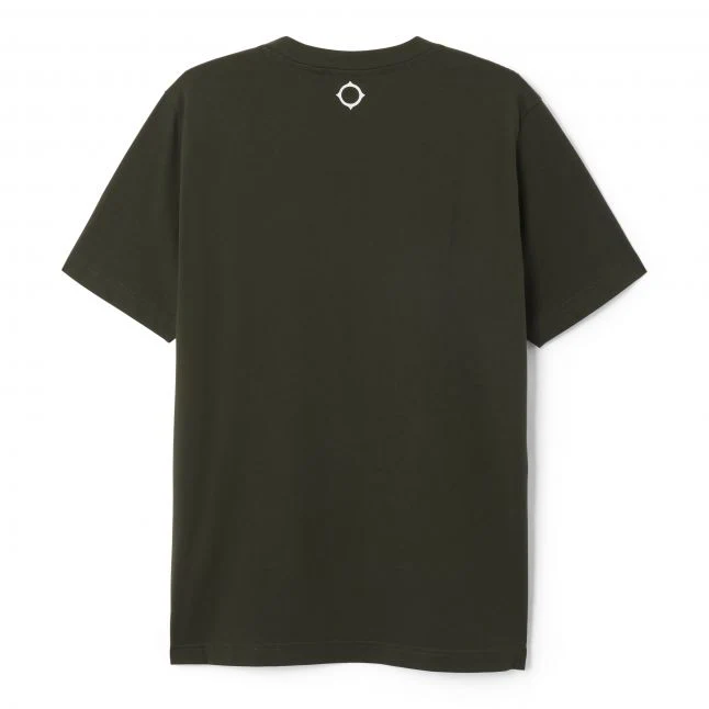 Mens MA.STRUM Oil Slick Chest Print S/s T Shirt - Image 4