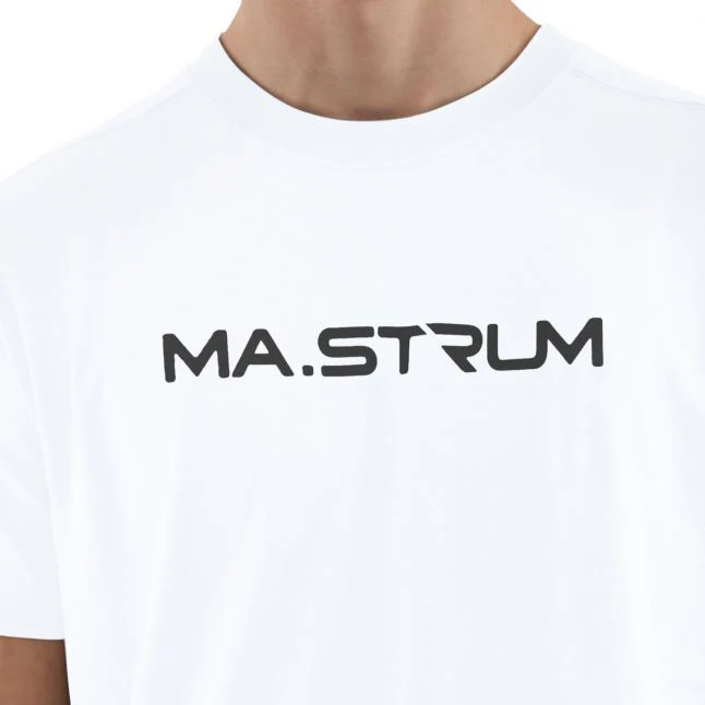 Mens MA.STRUM Optic White Chest Print S/s T Shirt - Image 2