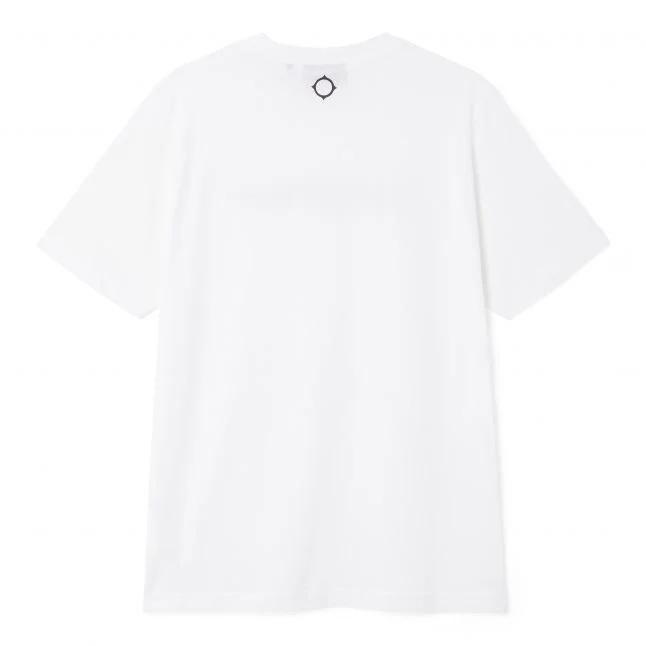 Mens MA.STRUM Optic White Chest Print S/s T Shirt - Image 4