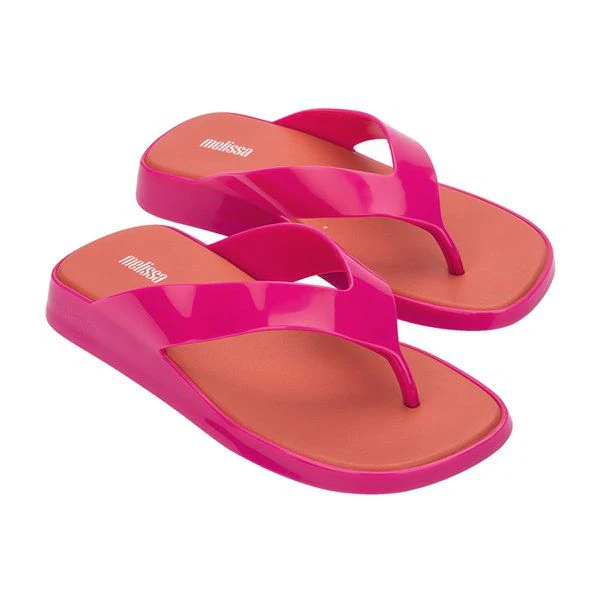 Womens Hot Pink Brave Flip Flops - Image 2