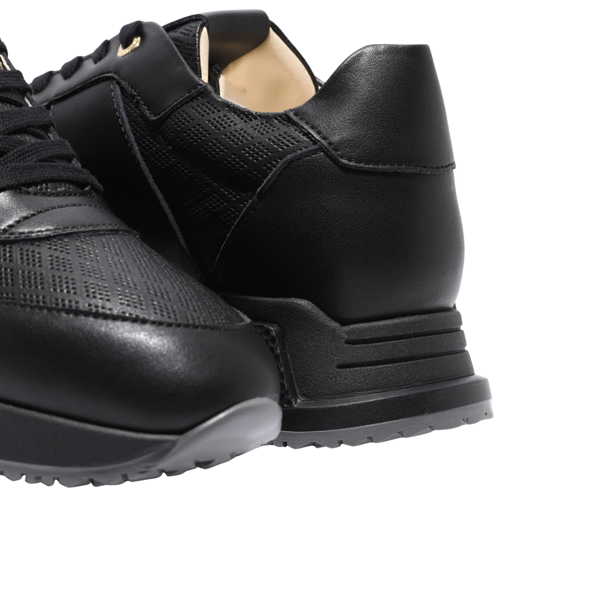 Mens Android Homme Black Matador Diamond Perforated Trainers - Image 5