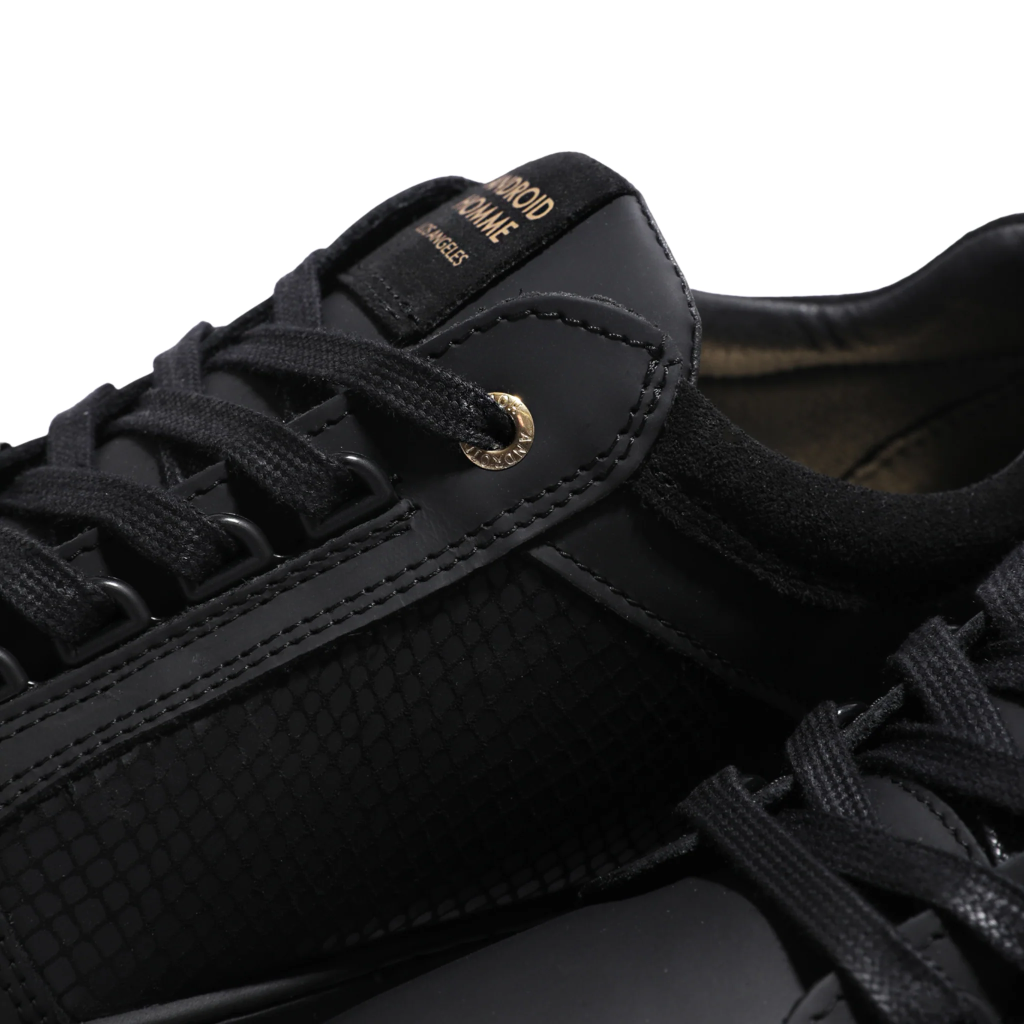 Mens Android Homme Black Venice Rubberised Stealth Cobra Trainers - Image 5