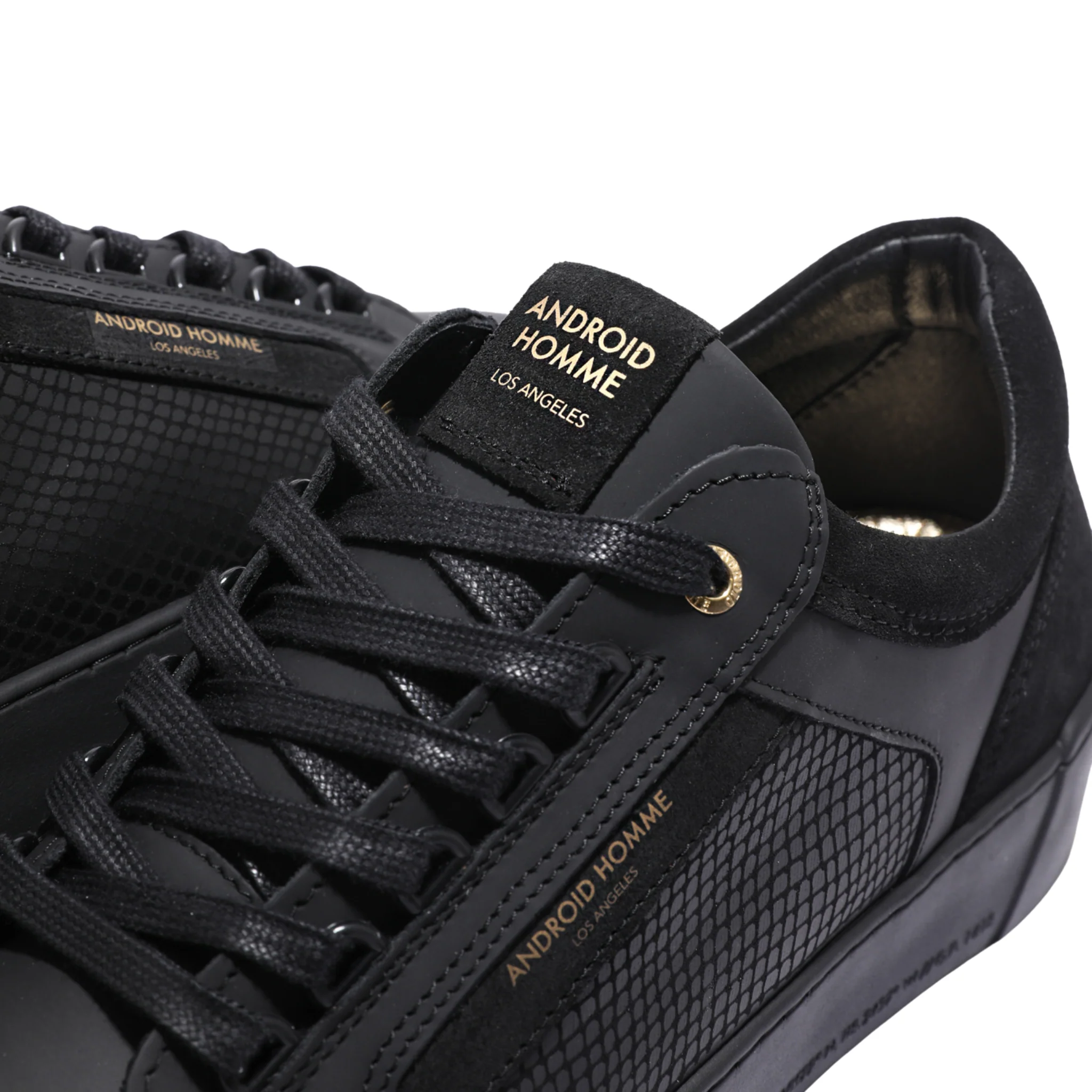 Mens Android Homme Black Venice Rubberised Stealth Cobra Trainers - Image 6
