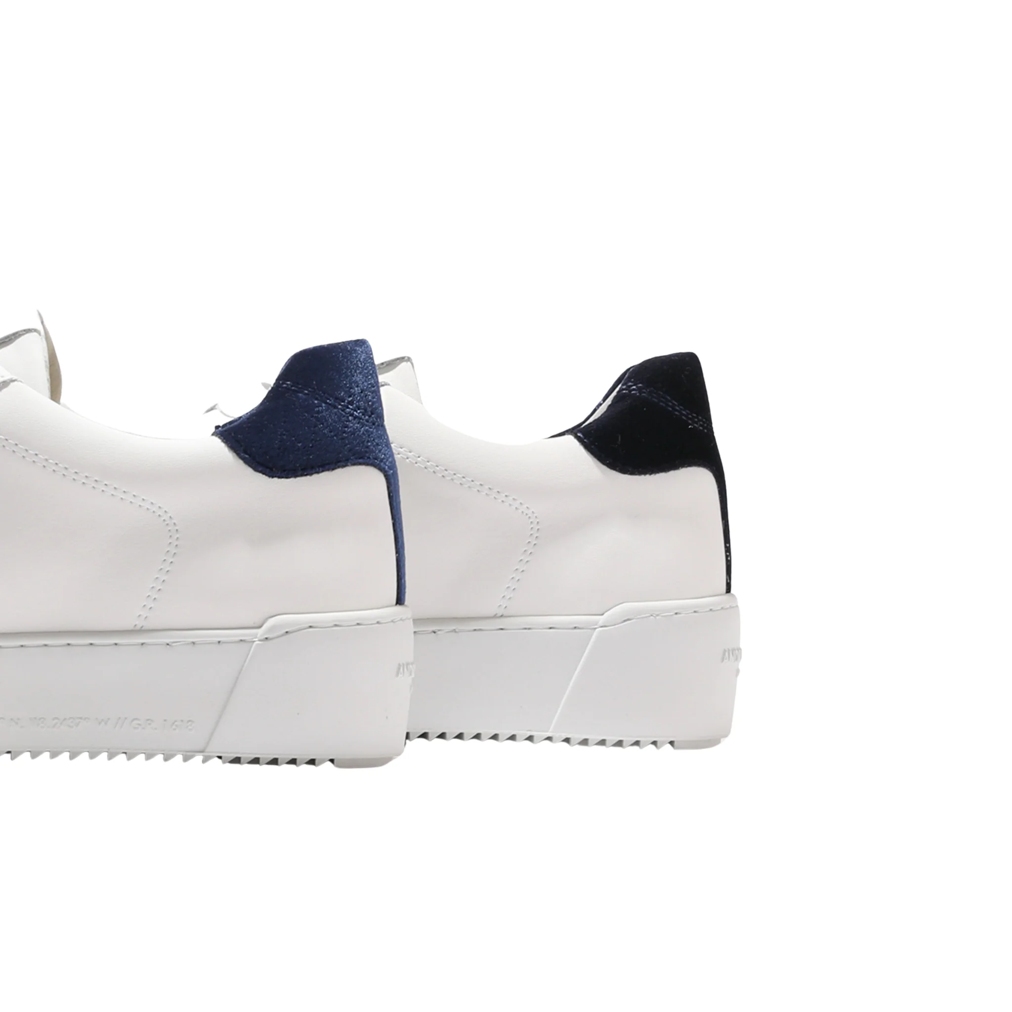 Mens Android Homme White/Navy Zuma Diamond Velvet Quilt Trainers - Image 4