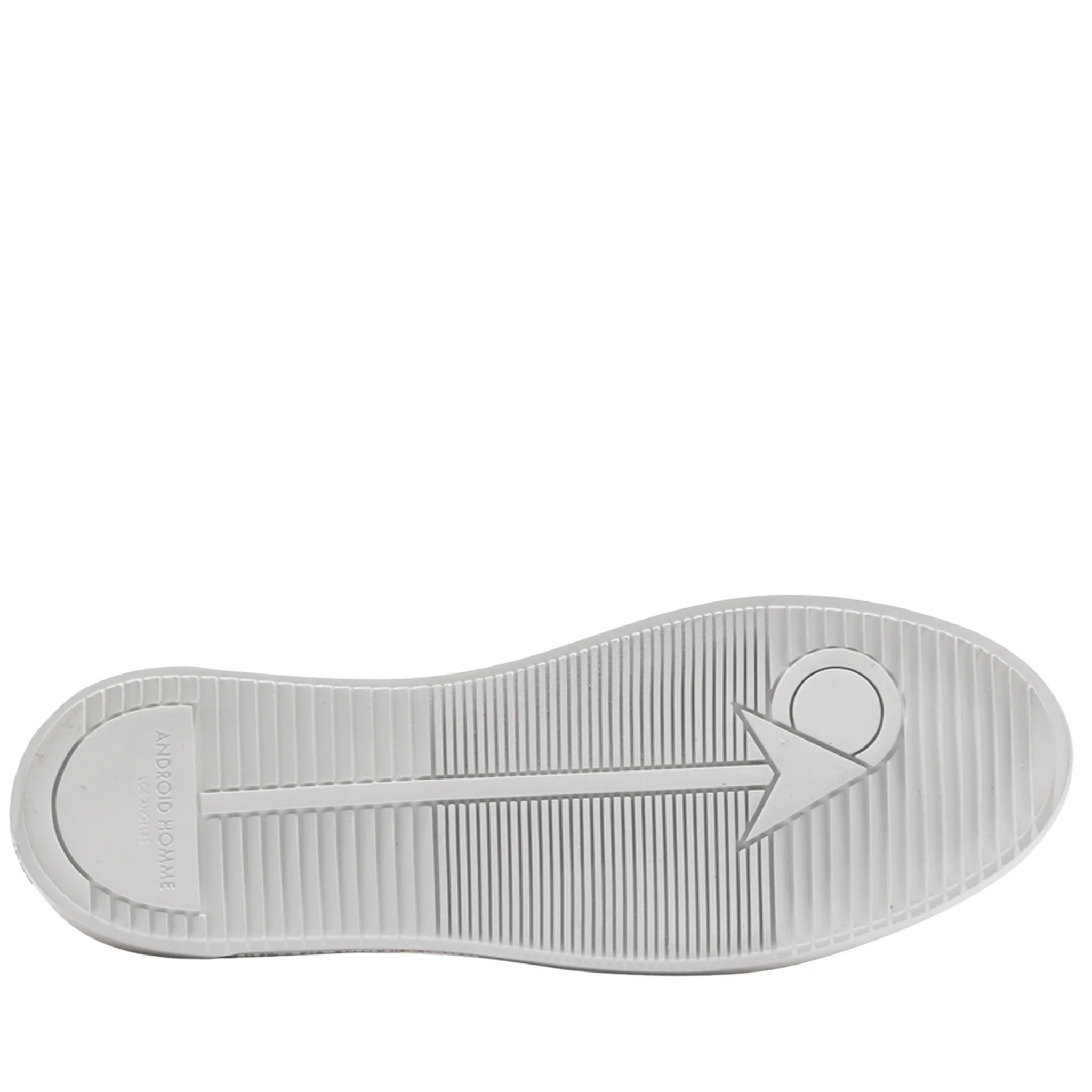 Mens Android Homme White/Navy Zuma Diamond Velvet Quilt Trainers - Image 7