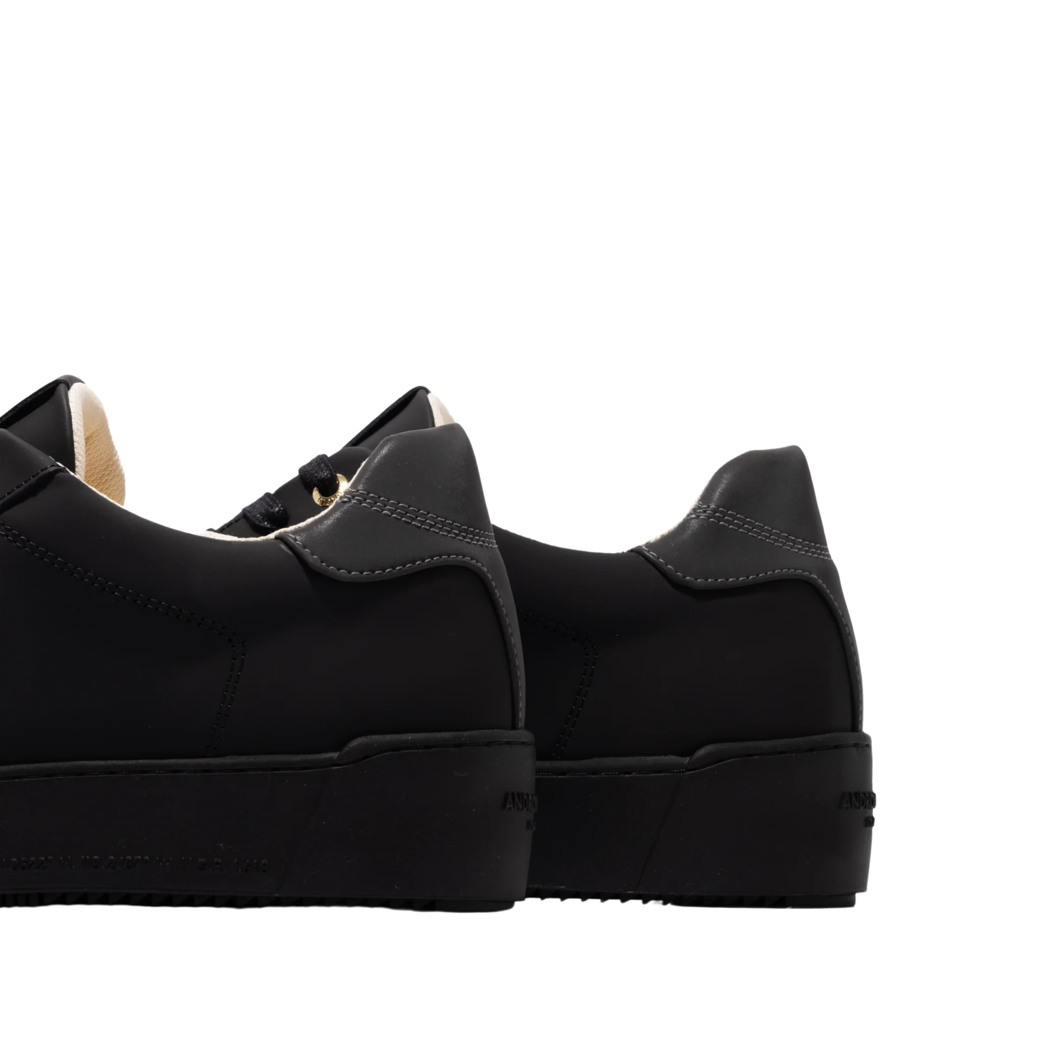 Mens Android Homme Black Zuma Gomma Leather Reflective Trainers - Image 5